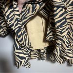 Banana Republic Zebra print boho dress long sleeve ruffle bottom Photo 4