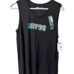 Xersion Women's Black Hologram Bench Now Brunch Later Graphic Tank Top Sz M NWT Photo 8