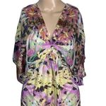 Anthro Leifsdottir Womens Silk Drape Mini Dress Lightweight Colorful Size 4 Pink Photo 2