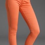 Paige Peg Skinny Jeans in Peach Photo 0