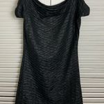 Arden B  90s Black Texturized scale mini Dress Photo 1