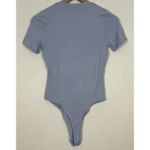 Naked Wardrobe The NW Crew T Short Sleeve Bodysuit in Periwinkle NWT Size Large Photo 2