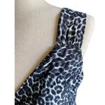 Socialite Gorgeous black leopard print wrap front top Photo 3