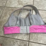 Lululemon Athletica Pink/Gray Sports Bra 34C Well Loved has peeling has wear Photo 4