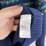 Talbots  Blue Green Jeweled Crystal Embellished Sweater L Petite Lambswool Blend Photo 4