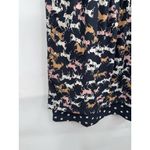 Anthropologie Porridge Horse Race Print Dress Women Small Navy Equestrian Boho Photo 6