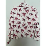 ASOS  Cheetah Button Up Shirt 6 White Pink Long Sleeve Baddie Indie Sleaze E-Girl Photo 3