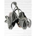 Fly London Women's Size 38 D'Orsay Block Heels Black Suede Ankle Lace Tie Up Photo 7