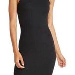 Marine layer  Lexi Daytime Midi Dress in Black Rib Women's Large Bodycon LBD NWT Photo 0