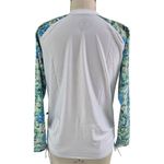 Banana Boat UPF 50+ Swim/ Sun Shirt Zipper Neck Poly/Spandex Sz L White Size L Photo 2