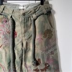 Free People NWT We The Free Electric Sands Embroidered Pants in Green Photo 5