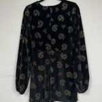 Tularosa Revolve Black Corduroy Gold Paisley Studded Mini Dress Womens S Boho Photo 3