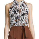 ALC Frank A.L.C.‎ Steele Passi Flora Silk Sleeveless Top Blouse Sz 0 Photo 0