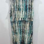 Calvin Klein abstract print empire waist cotton dress size large Photo 4