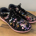Alegria  Essence Walker Floral Pattern Lace Up Sneakers Photo 0
