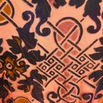 Moulinette Soeurs Anthropologie  Velvet Devore Art Deco Wrap Blouse Size Medium Photo 5