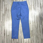 ZARA Women's Straight-Leg Trousers Blue Size 2 Flat Front Pockets Casual Formal Photo 2