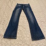 Rock & Roll Cowgirl  Women’s Low Rise Blue Flare Wide Leg Jeans Size 25/32 Photo 0