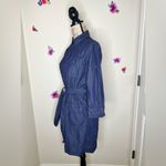 J.Crew  Chambray Belted Dark Wash Shirt Dress Size Extra Small Photo 6