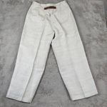 Harvé Benard  Linen Blend Wide Leg Pants High Waist Trousers Size‎ 12 Ride hunt Photo 5