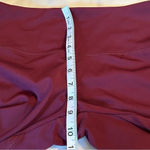 Tangerine  Womens Med Brick Red High Waist Tummy Control Rib Trim Active Legging Photo 8