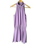 Amanda Uprichard Amanda‎ Uprichard Kimmie Smocked Sleeveless Mini Dress Lilac Purple, Size XS Photo 1