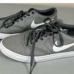 Nike Gray Grey Logo Canvas Skateboard Sneakers Trainers Kicks Shoes Size 8 🤍🩶 Photo 2