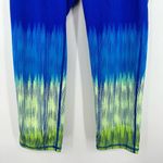 Athleta  size Small blue green yellow capri 3/4 athletic leggings‎ Photo 2