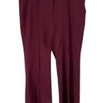Lane Bryant NWT Purple Ponte Flare Mid Rise Stretchy Pleated Dress Pants Sz 22 Photo 0