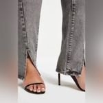 Good American Women’s Grey Slim Strait Jean High Rise Slit 8/29 Photo 2