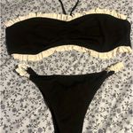 Bathing Suit Set Black & White Ruffle Size XL Photo 0