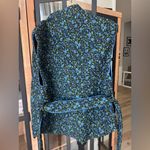 ZARA  quilted floral vest tie ditsy waistcoat jacket print adjustable padded Photo 6