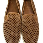 Tory Burch Jesse Suede Perforated Sneaker Tan Sz 9 Slip On Photo 1