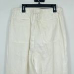 Parisian Signature Linen Pants Womens Sz M Cream Beachy Trouser Lined Lagenlook Photo 7