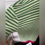 Free People NEW  Oversized Striped Crew~Pink Clover~pink/green/white~small~HTF! Photo 6