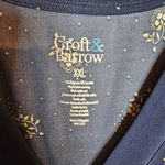 Croft & Barrow  XXL Yellow And Navy Blue Floral Three Quarter Sleeve Wrap Dress Photo 1