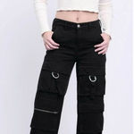 PTCL Cargo Twill Wide Leg Pants Size 31 Black NWT Photo 0