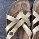 Betula by Birkenstock Vinja Gold Strappy Sandals L8 Size 8 Photo 4