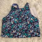 Athleta conscious crop bikini top Floral Patterned Women's top size M brand new Blue Size M Photo 5