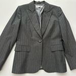 Tahari  Gray Pinstripe Blazer Size 10 Women Photo 7