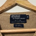 Ralph Lauren  V Neck Sweater Vest Linen Cotton Medium Large Tan Brown Top Photo 2