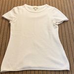 J.Crew Ivory Cashmere Tee Shirt Photo 0