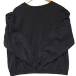 Vintage 90's Chirstmas Holiday Sweatshirt Poinsettia Wreath Stockings Women's 1X Black Photo 2