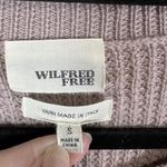 Wilfred Free Aritzia x Sweater Women Small Purple Pink Wool Cropped Italian Yarn Photo 4