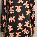Gingerbread Man Christmas Dress Black Size M Photo 1
