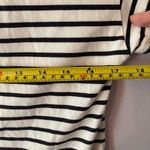 Boden Black White Stripe Boatneck Short Sleeve Shirt Cotton Blend Women's size 6 Photo 6