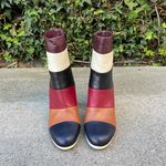 Valentino Garavani Valentino Bo-y-ch striped colorblock nappa leather mid-calf boots IT 40 NIB Photo 4