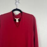 Sundance Women's Long Sleeve Jersey Knit Dress Red Sz L Photo 2