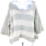 Free People  Park Slope Stripe Off Shoulder Sweater Photo 2