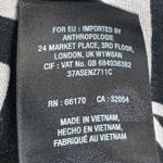 Anthropologie  Vanessa Virginia Lena Wrap Dress Black White Stretch Rayon Small Photo 6